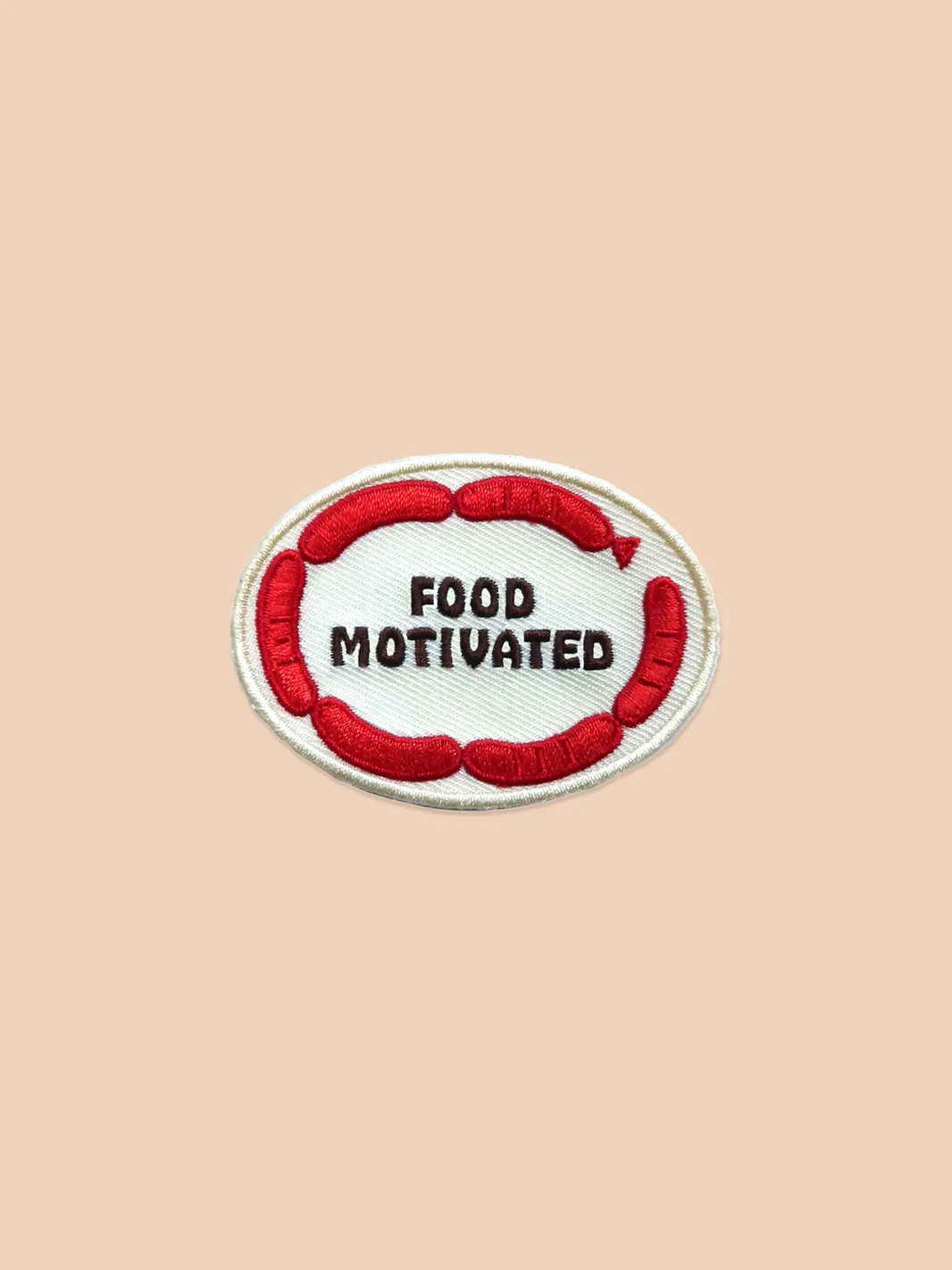 Badge thermocollant pour chien "Food Motivated"-Patchs et badges-Muzon