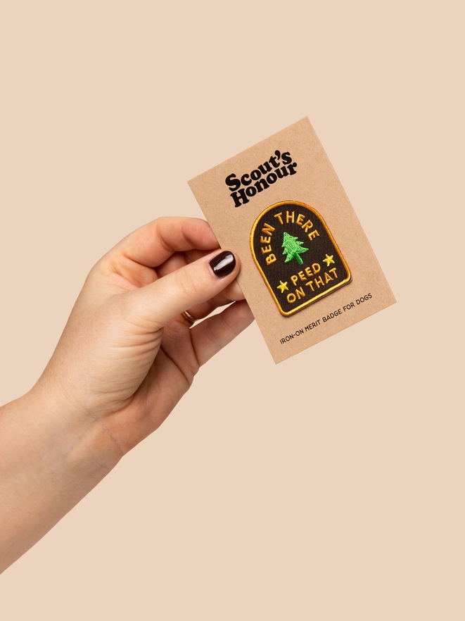 Badge thermocollant pour chien "Been there"-Patch et badges-Scoot's Honor-Muzon