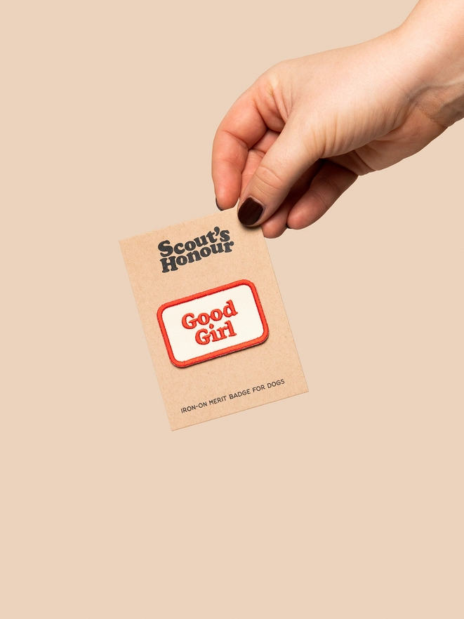 Badge thermocollant pour chien "Good girl"-Patch et badges-Scoot's Honor-Muzon