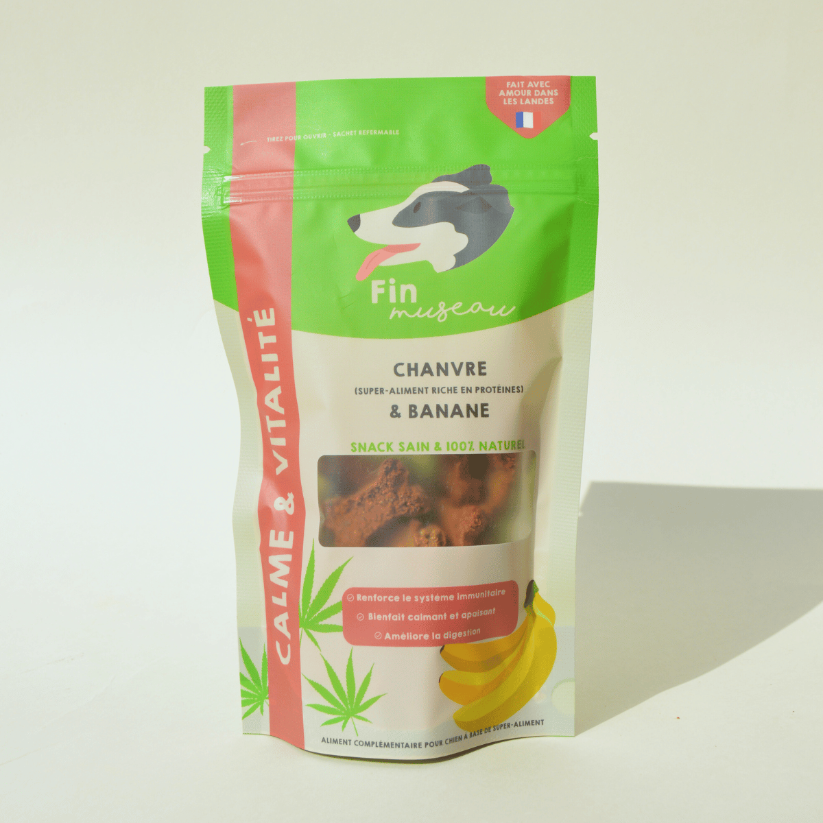 Chanvre et banane - Friandises naturelles pour chien-Friandises-Fin Museau-Muzon