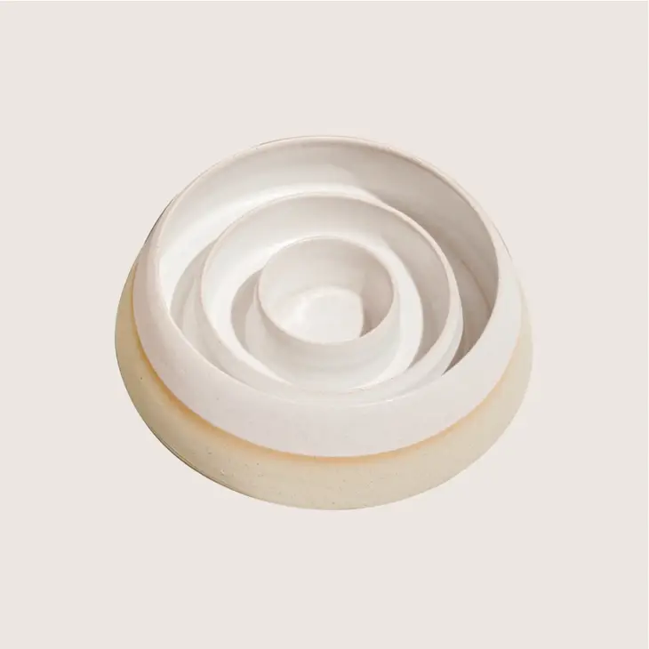 Gamelle anti-glouton en céramique - Blanc-Gamelles-Pawness-Muzon