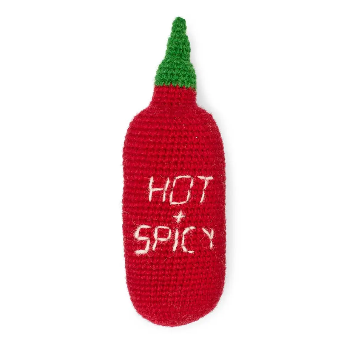 Jeu pour chien en tricot - Sriracha avec couineur | Muzon
