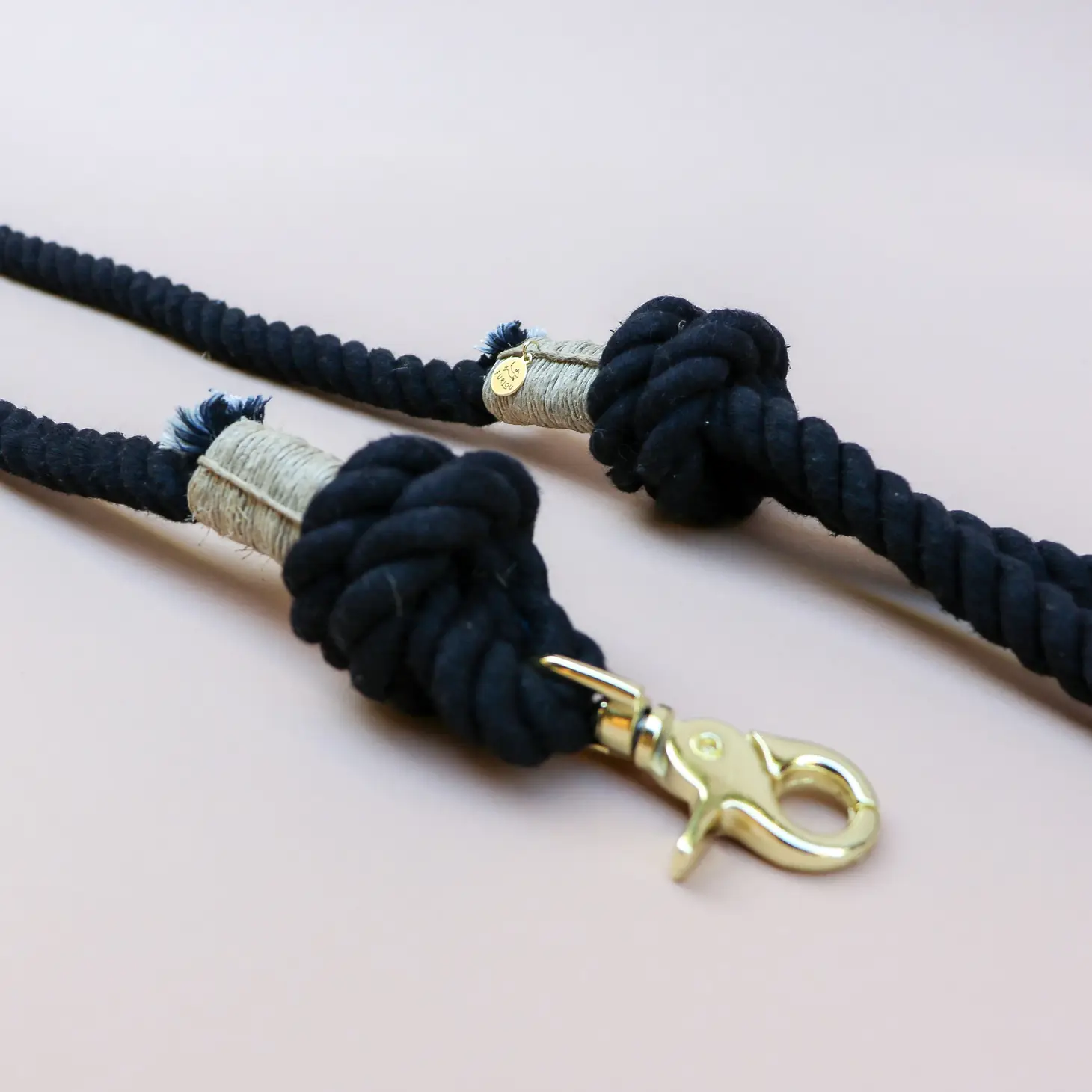 Laisse en corde - Midnight Black-Laisses-Furlou-Muzon