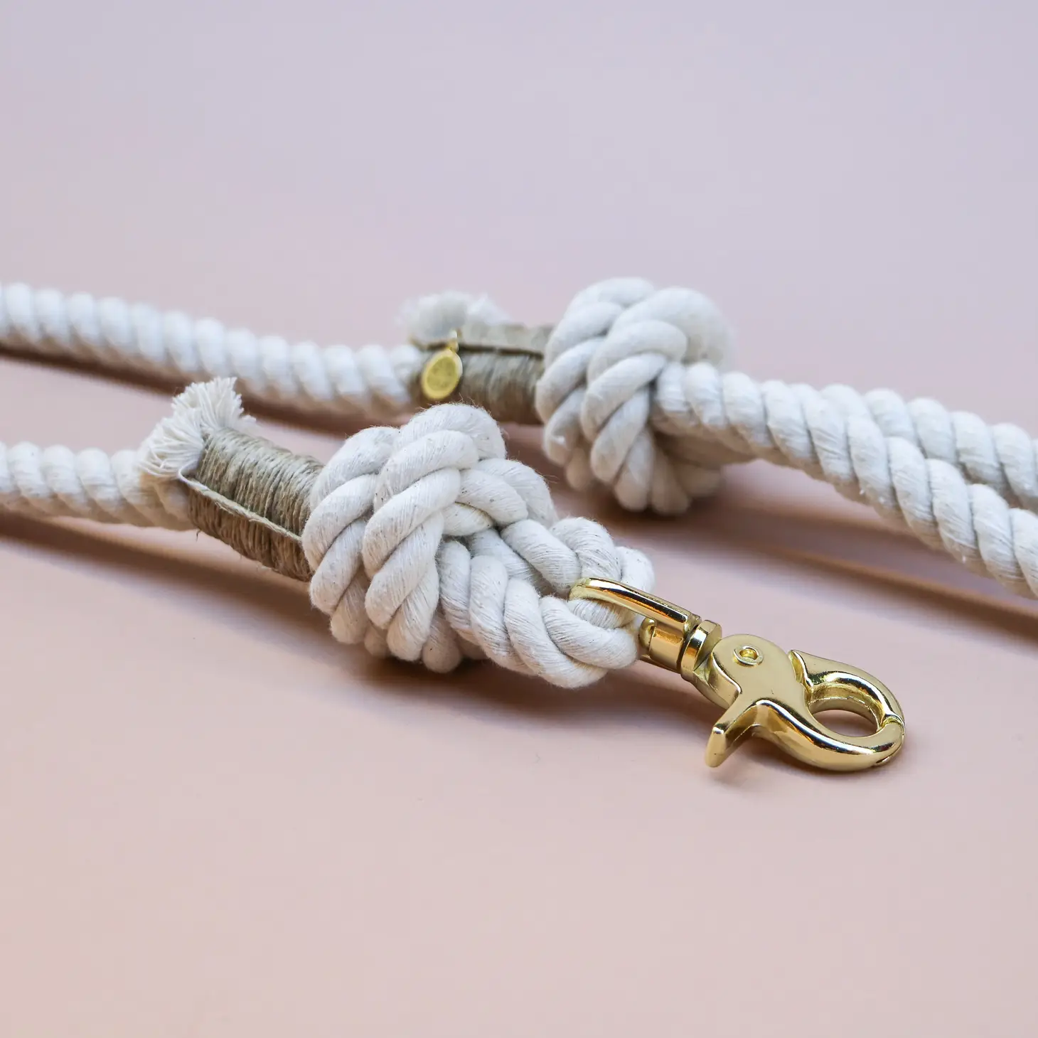 Laisse en corde - Vanilla Cream-Laisses-Furlou-Muzon