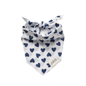 Bandana pour chien - Coeur Bleu