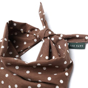 Bandana pour chien - Pois marrons