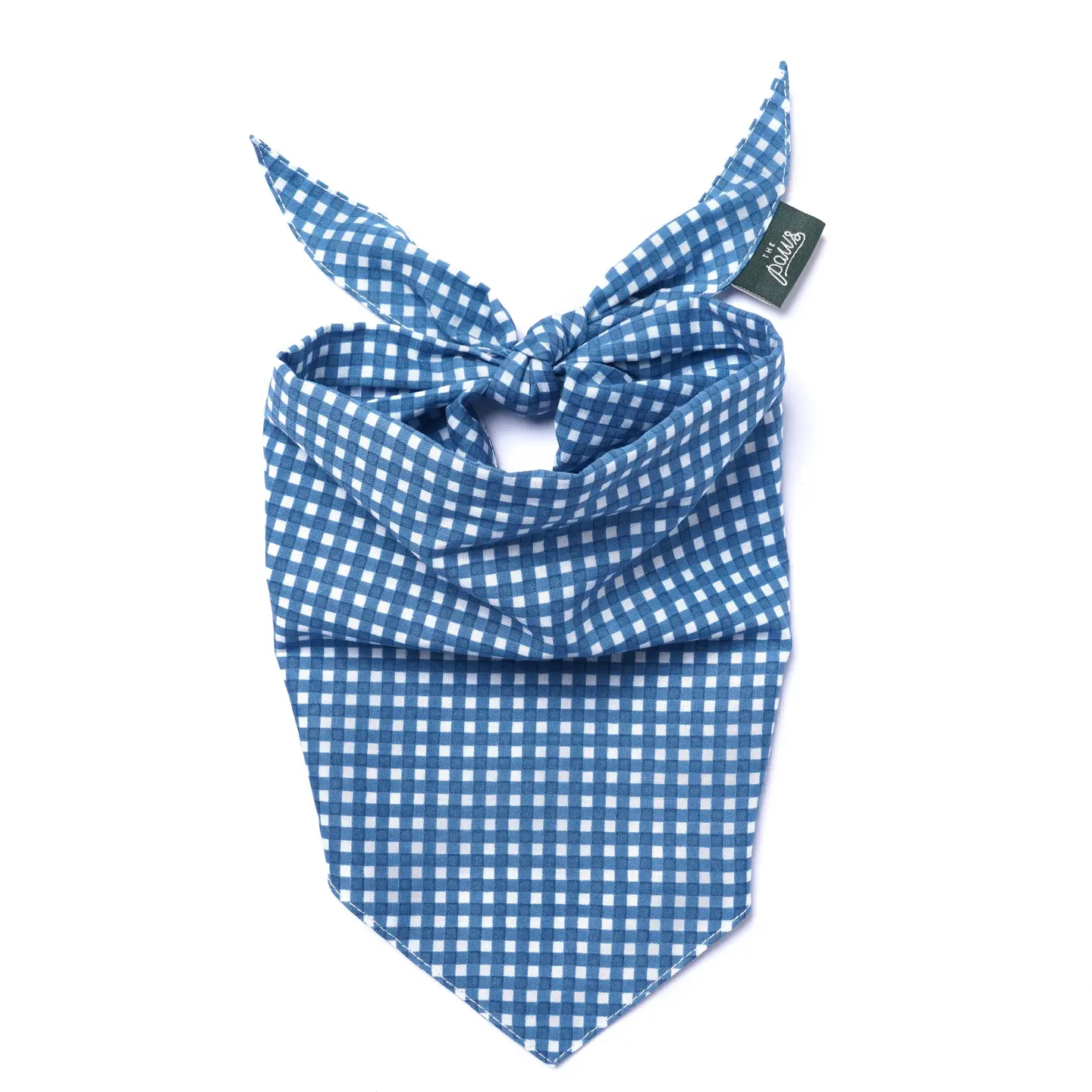 Bandana pour chien - Vichy bleu