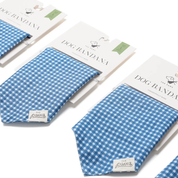 Bandana pour chien - Vichy bleu