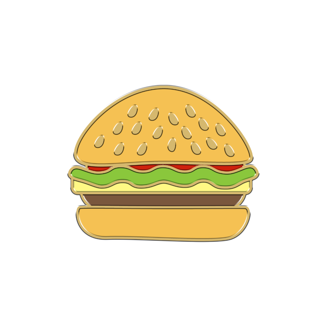 Charm pour collier chien en forme de burger, marque Furei Pets