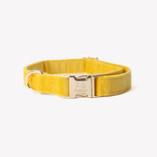 Collier velours - Jaune