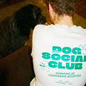 T-shirt "Dog social club" White