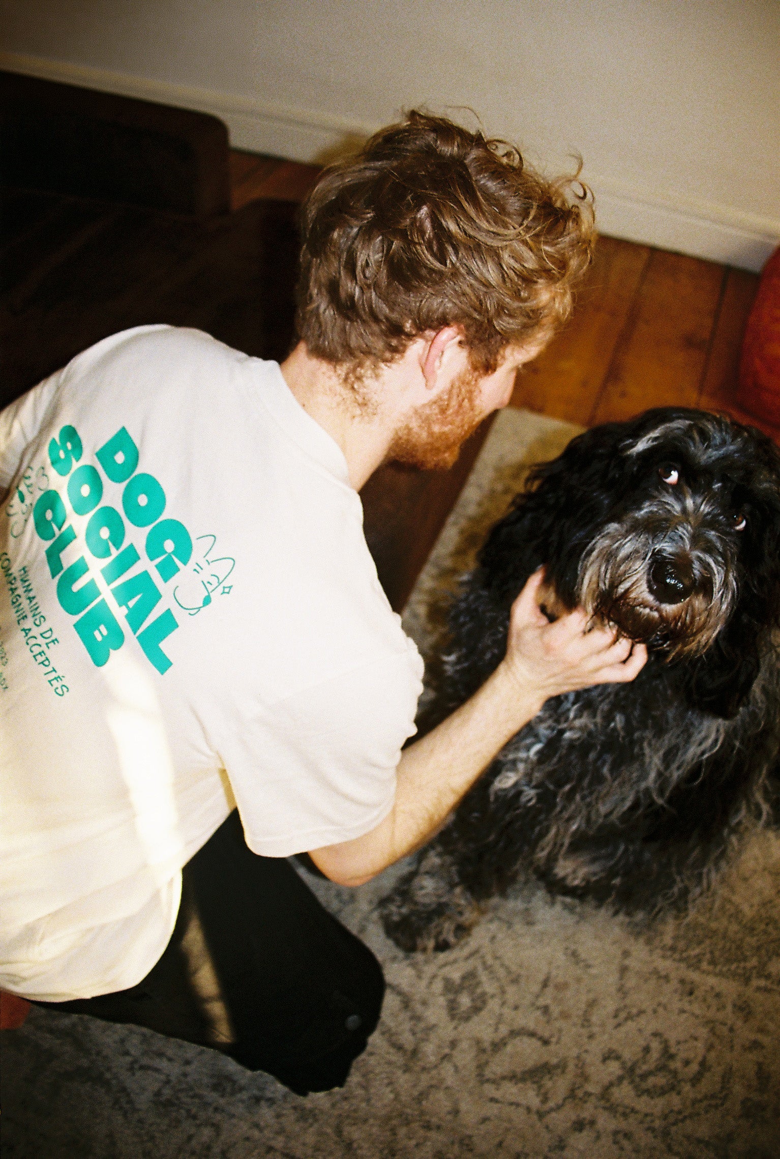 T-shirt "Dog social club" Blanc