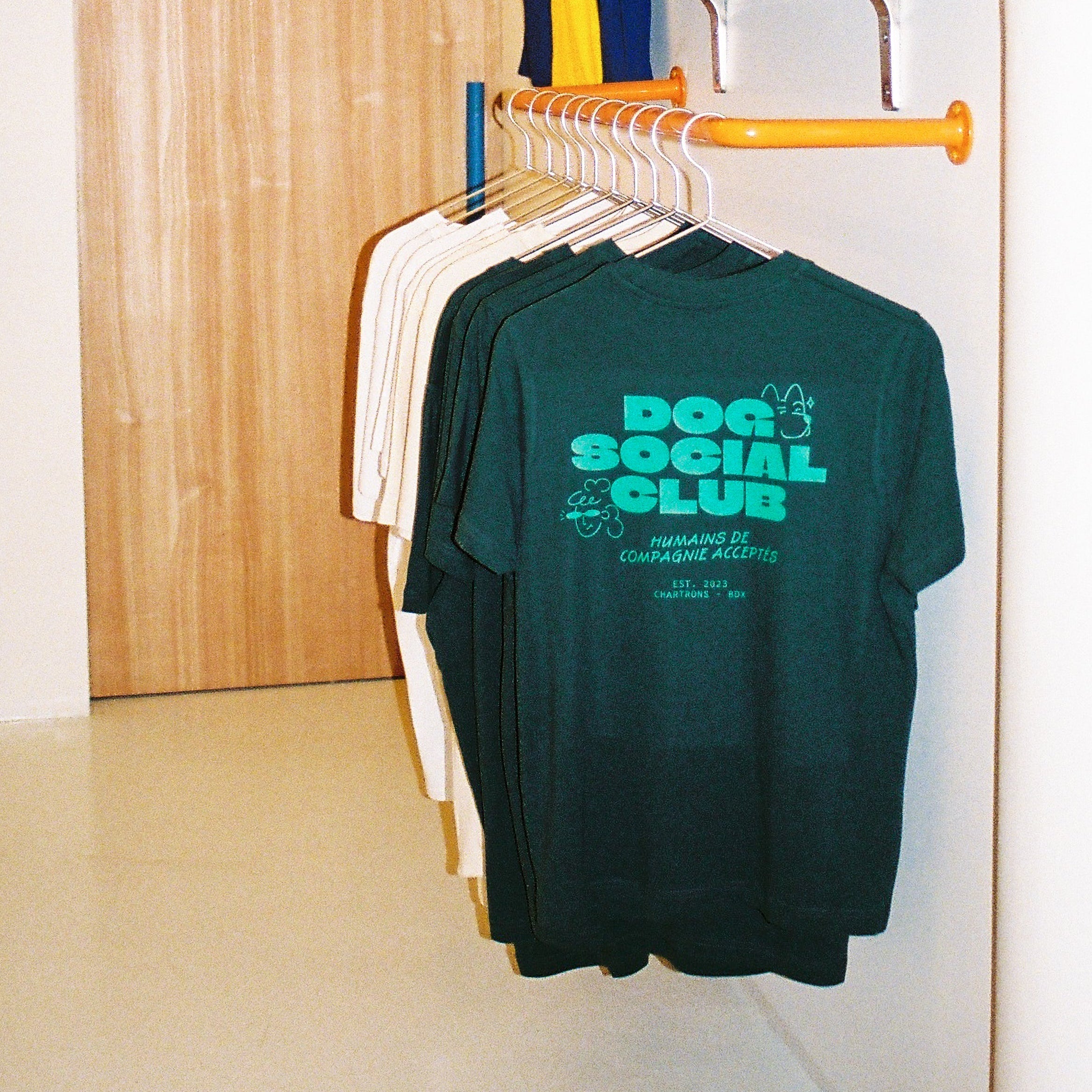 "Dog social club" T-shirt - Green