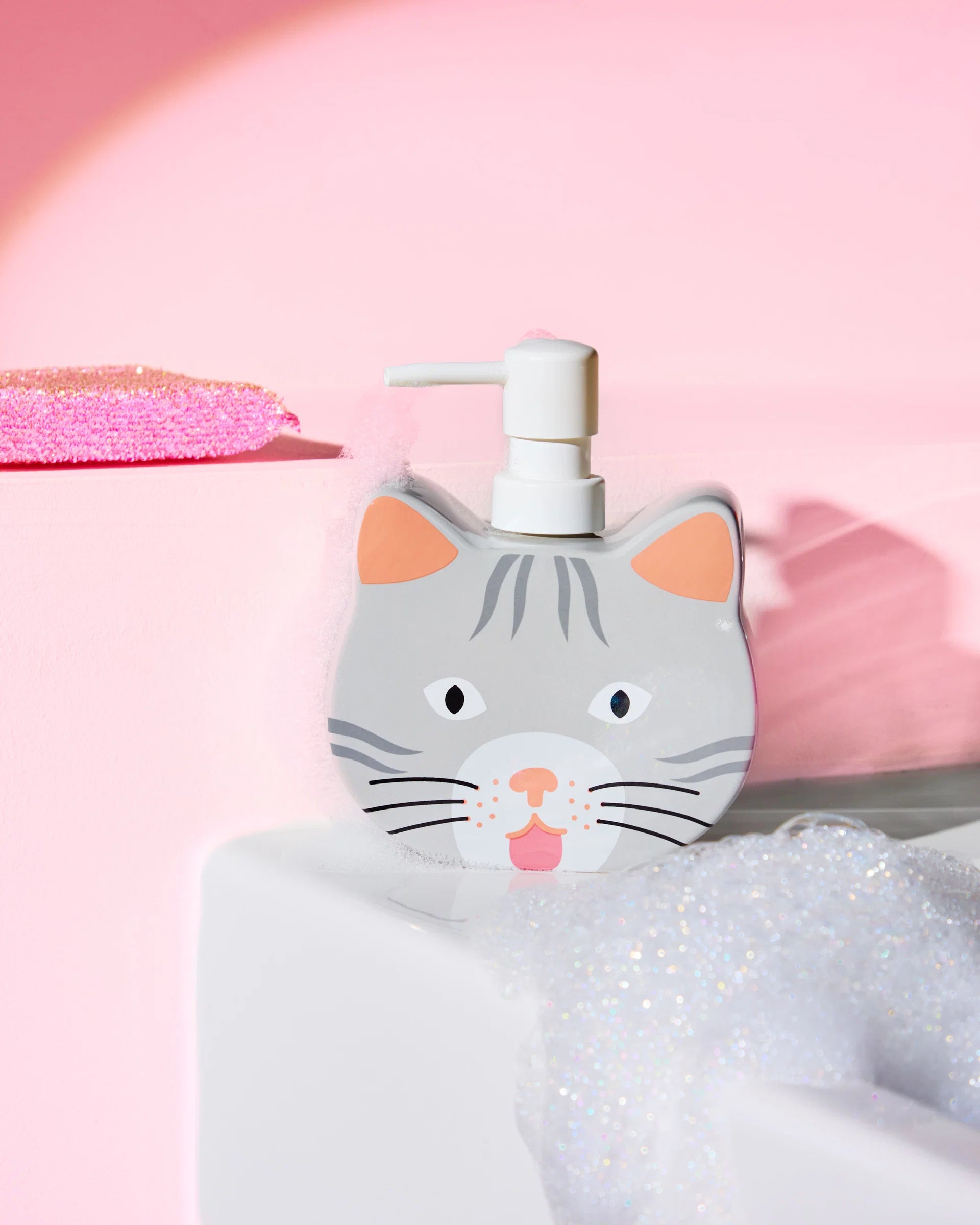 Distributeur de savon chat