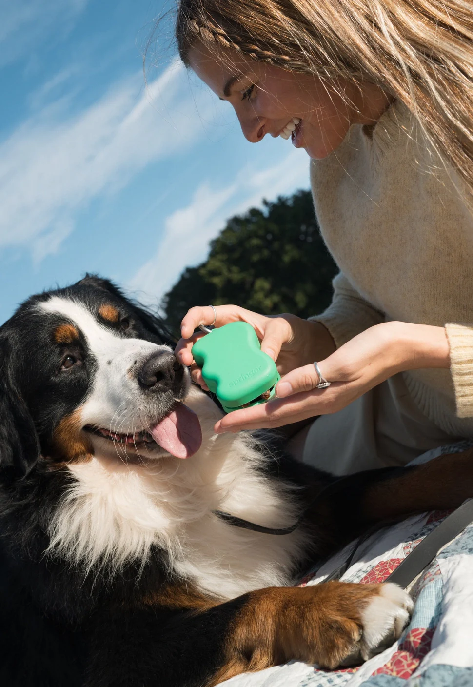 Distributeur de friandises en silicone - Vert