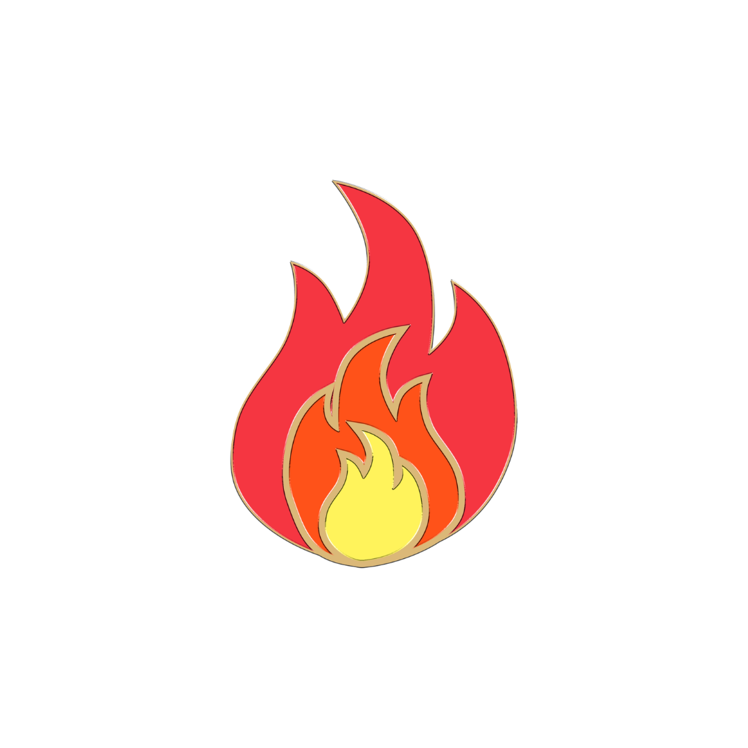 Charm pour collier chien en forme de flamme, marque Furei Pets