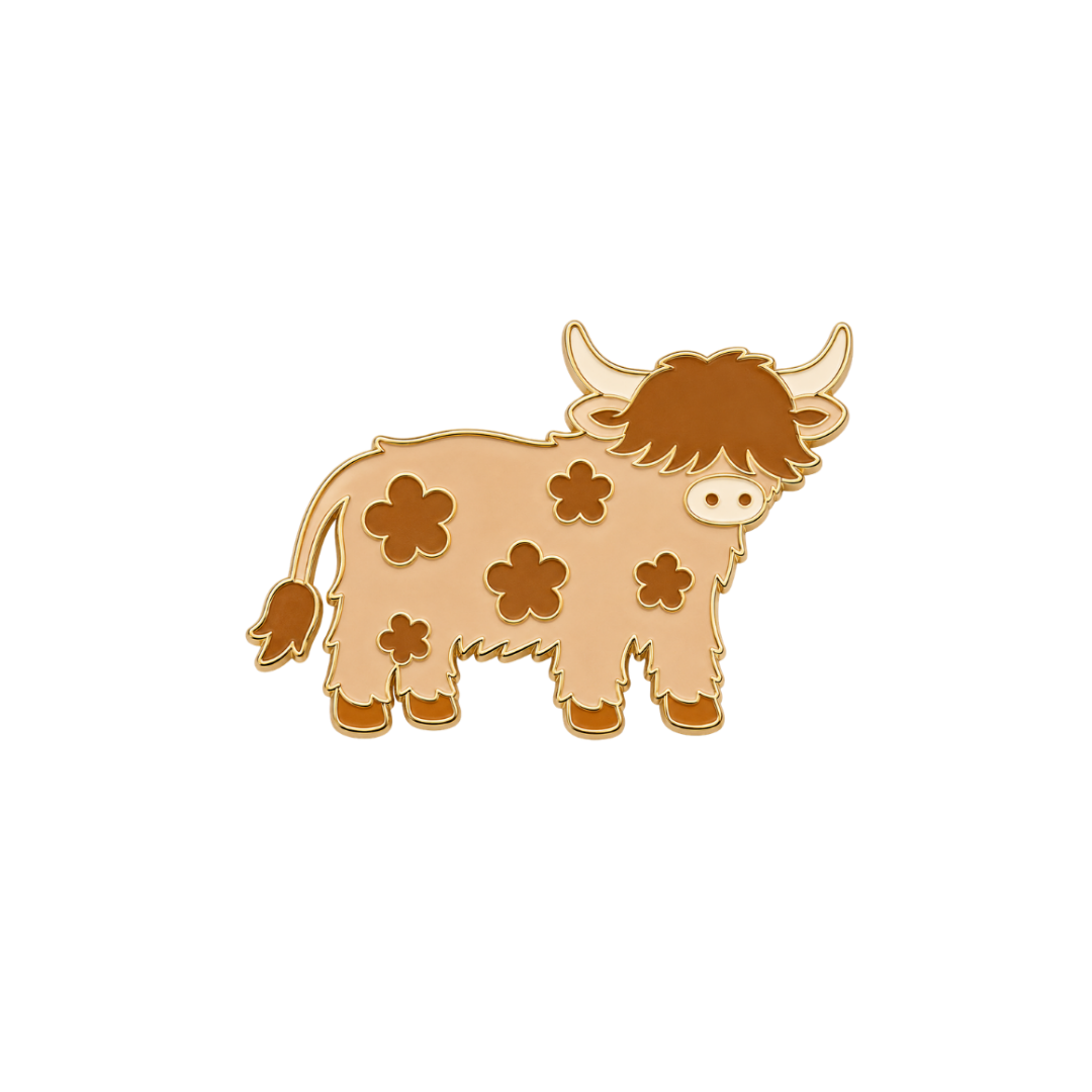Charm pour collier chien en forme de vache Highland, marque Furei Pets