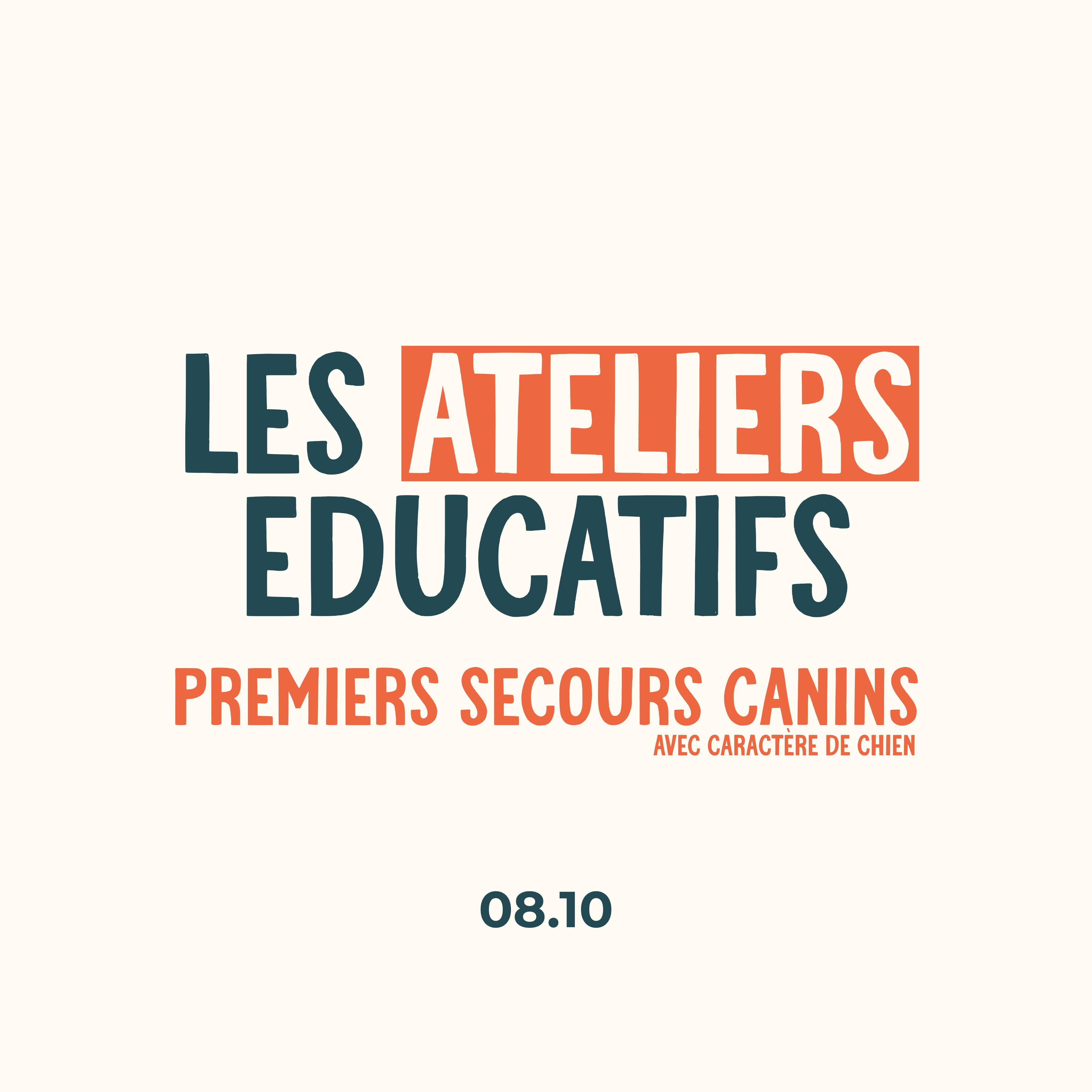 Atelier #1 : Initiation théorique aux premiers secours canins - 08.10.2023