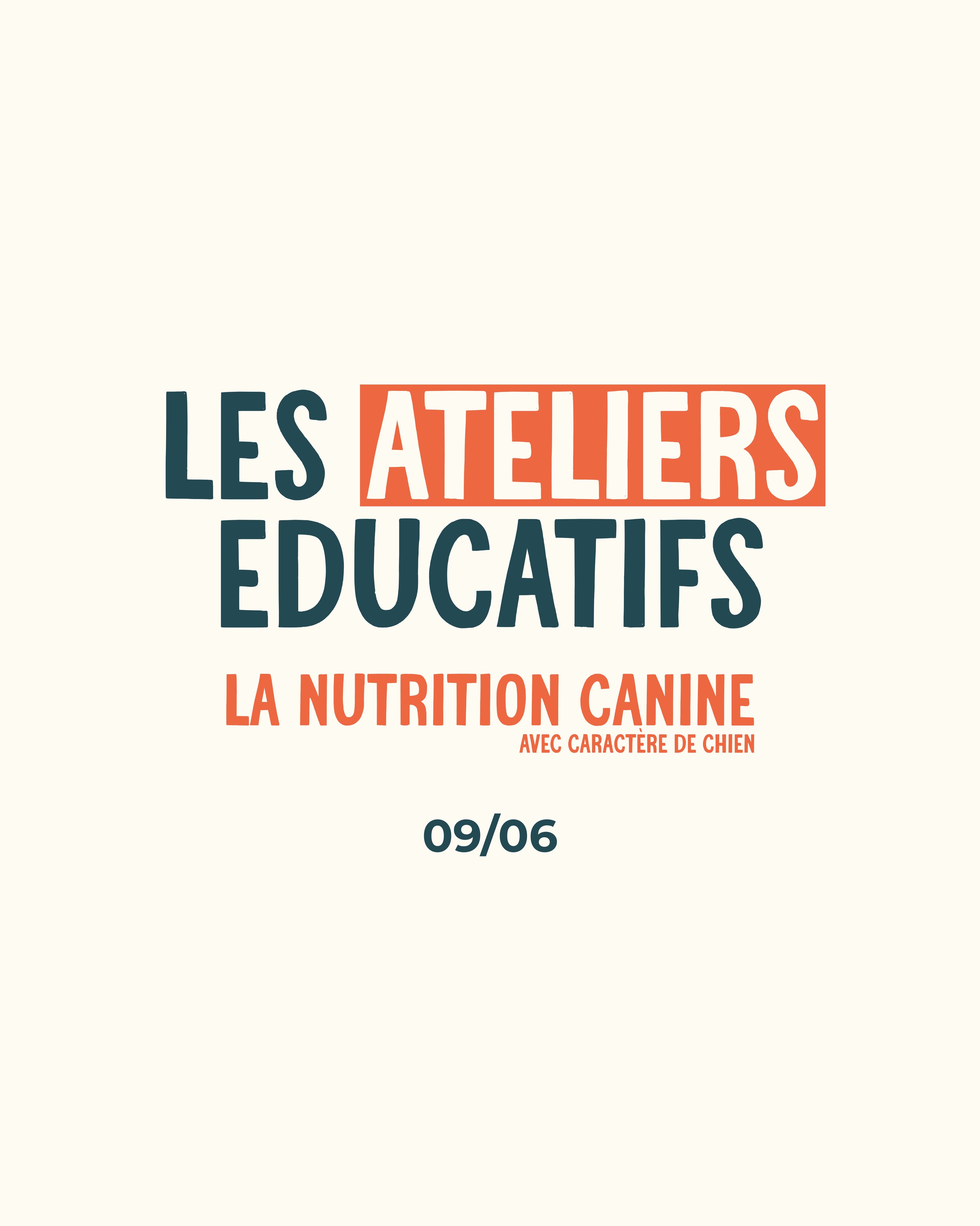Atelier #10 : La nutrition canine - 09.06.2025