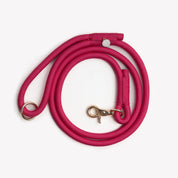 Laisse en corde tressée - Fuchsia