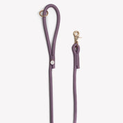 Laisse en corde tressée - Lilas