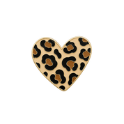 Charm pour collier chien coeur motif léopard, marque Furei Pets