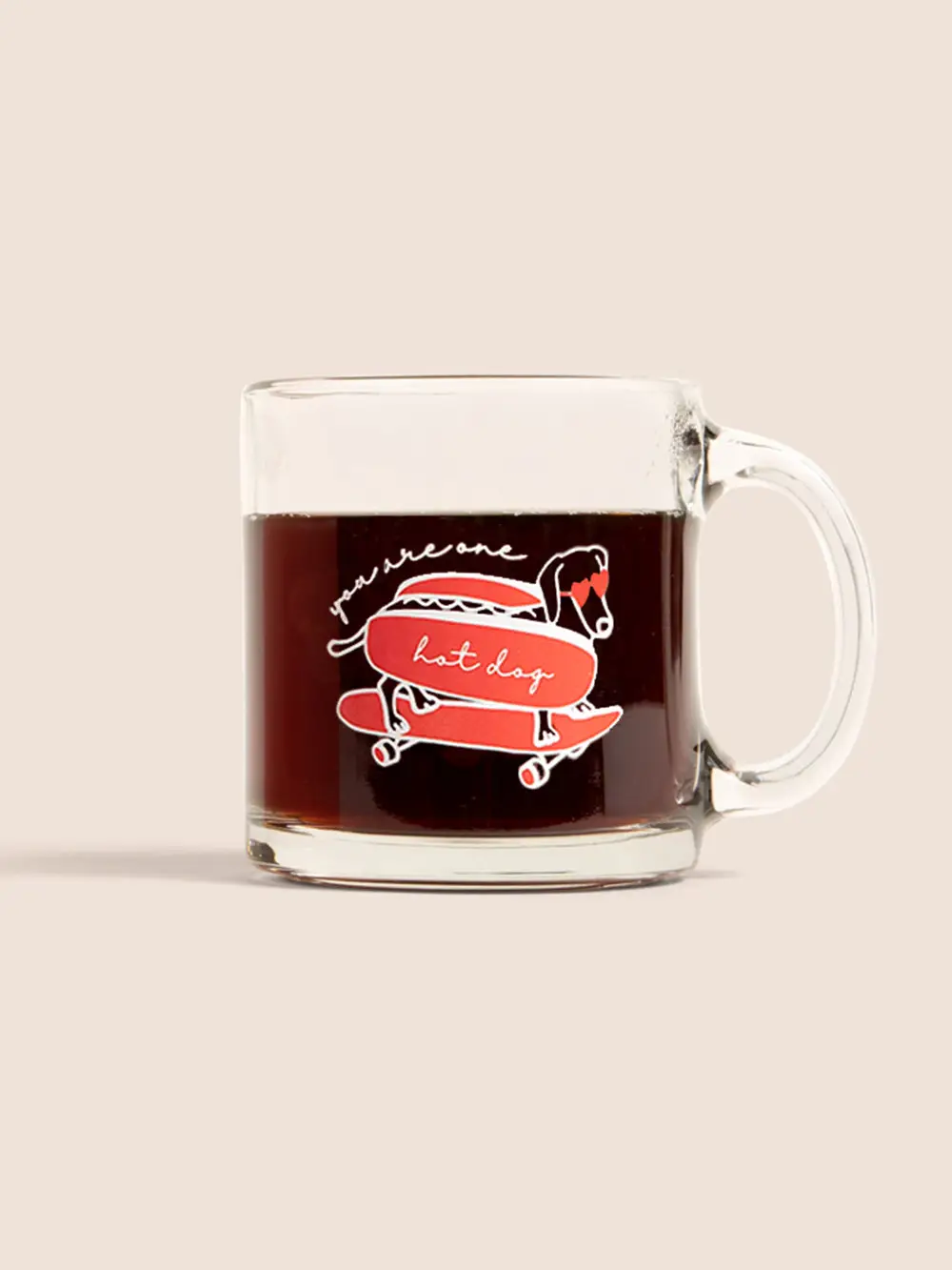 Mug en verre - Hot Dog