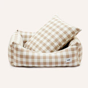 Canapé pour chien vichy - Beige