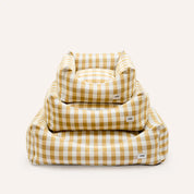 Canapé pour chien vichy - Moutarde