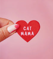 Badge thermocollant "Cat mama"
