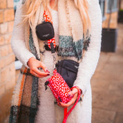 Pochette à friandises imperméable avec cordon de serrage - Léopard rouge