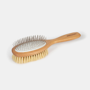 Brosse double face pour chiens à poils longs et mi-longs