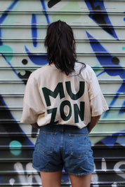 T-shirt oversized Muzon - Beige