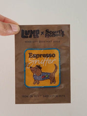 Badge thermocollant pour chien "Espresso sniffer"