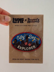 Badge thermocollant pour chien "City dog explorer"
