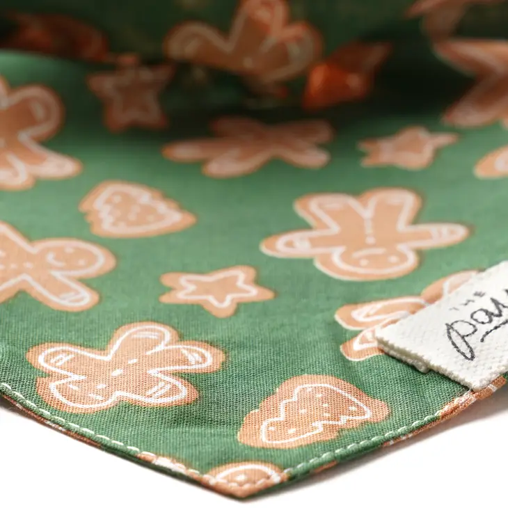 Bandana pour chien - Motifs Biscuits Pain d’épices