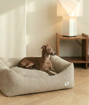 Corduroy Dog Sofa - Green