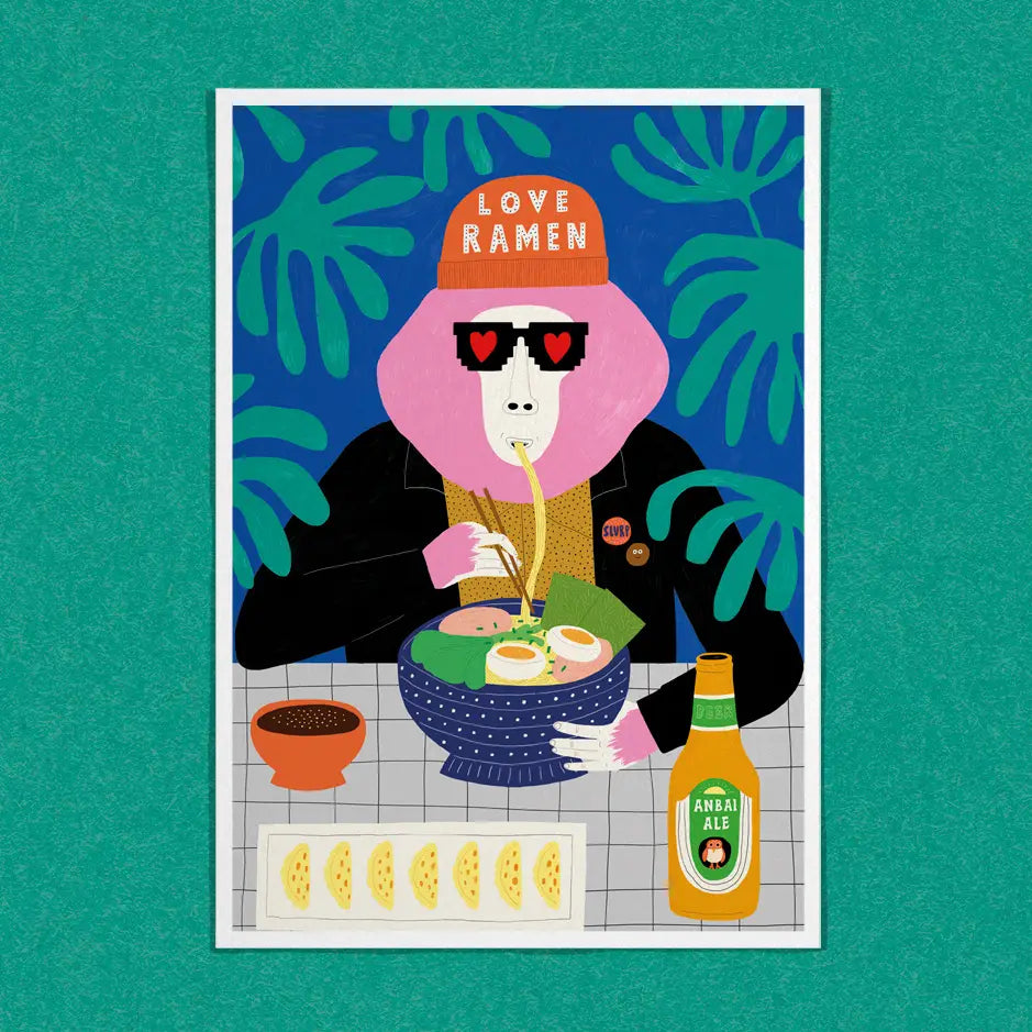 Carte Postale - Love ramen
