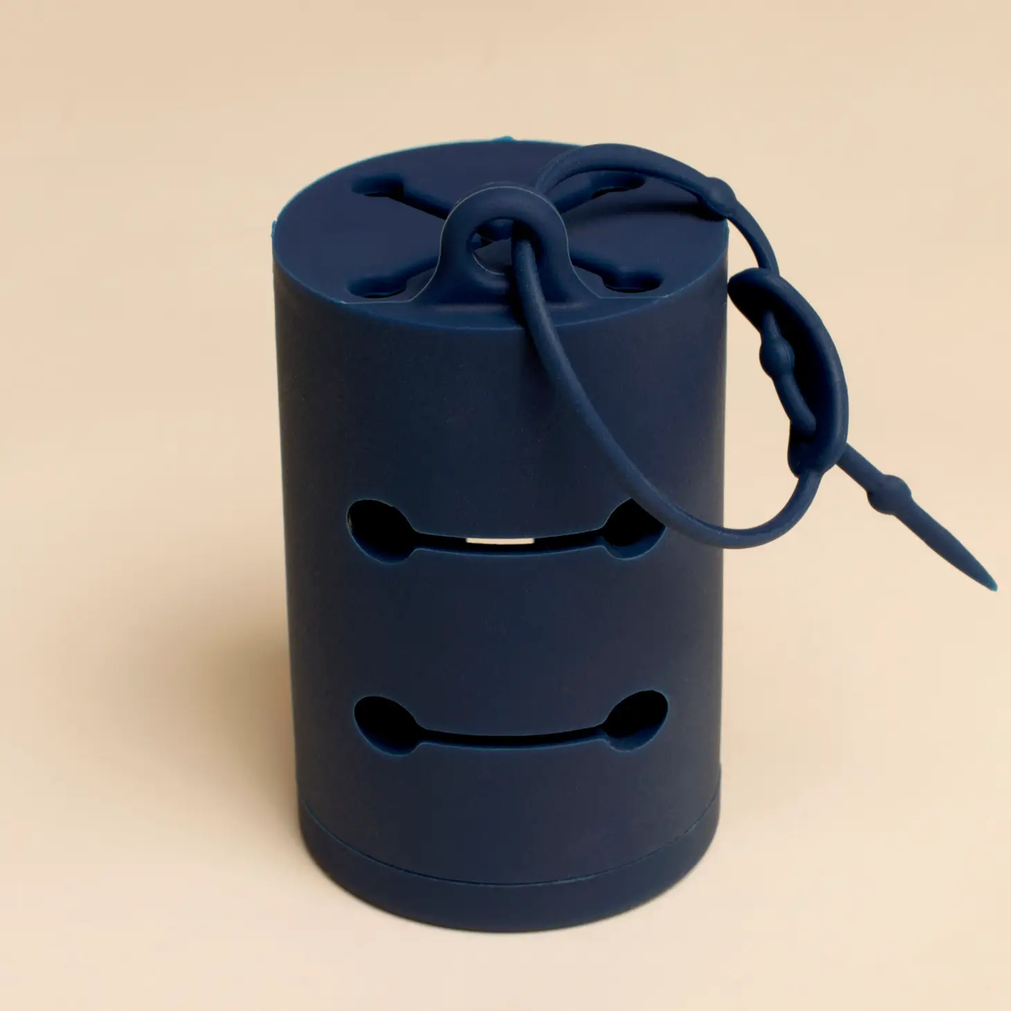 Distributeur de sacs à caca en silicone - Bleu marine-Accessoires-Awoo-Muzon