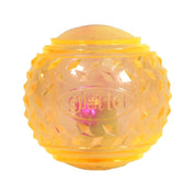 Balle lumineuse LED jaune Gloria Play & Run pour chien