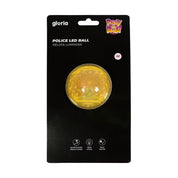 Balle lumineuse LED jaune Gloria Police LED Ball dans son emballage