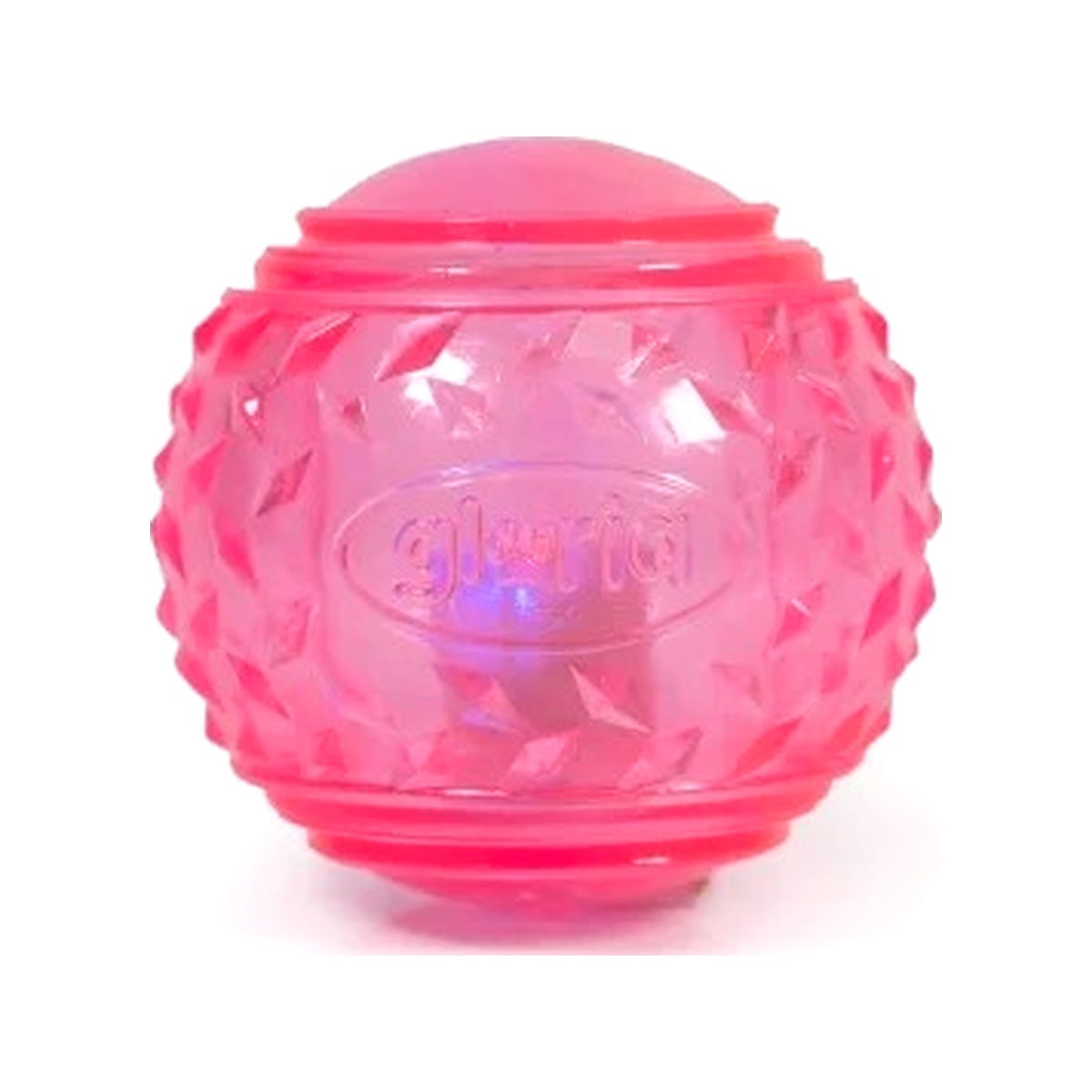 Balle lumineuse LED rose Gloria Play & Run pour chien