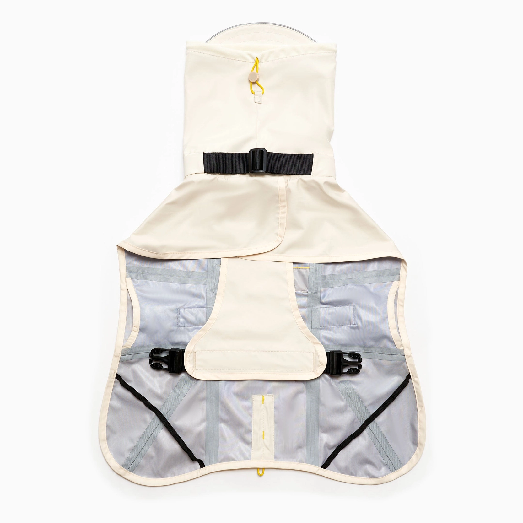 Imperméable pour chien - Blanc & Jaune