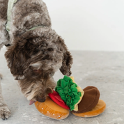 Jouet d'occupation pour chien - Burger extensible pour divertir votre animal | Marque Muzon