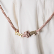 Laisse en corde mains libres - Antique Rose-Laisses-Furlou-Muzon