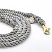Laisse en corde mains libres - Bluestone Shimmer-Laisses-Bop Pop-Muzon