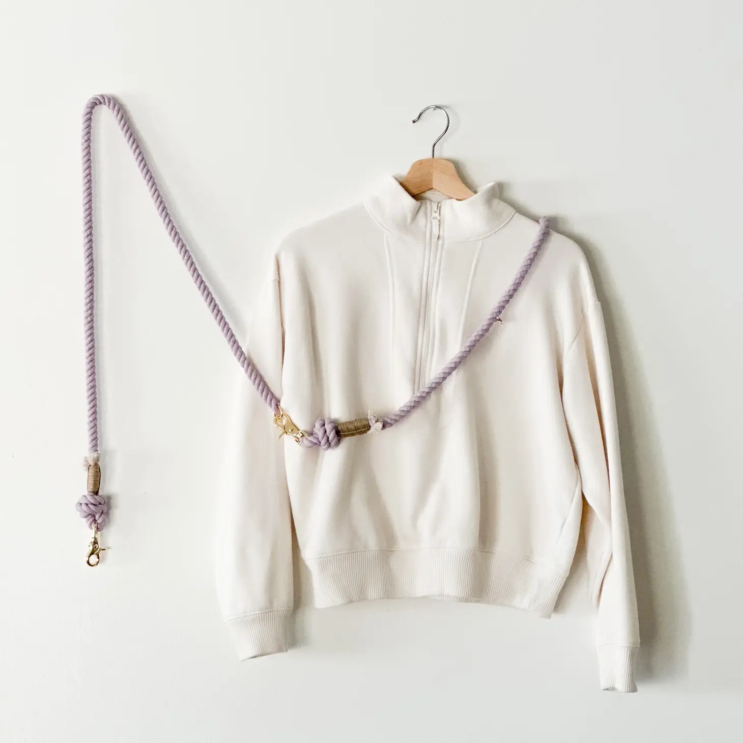 Laisse en corde mains libres - Lavender Fields-Laisses-Furlou-Muzon