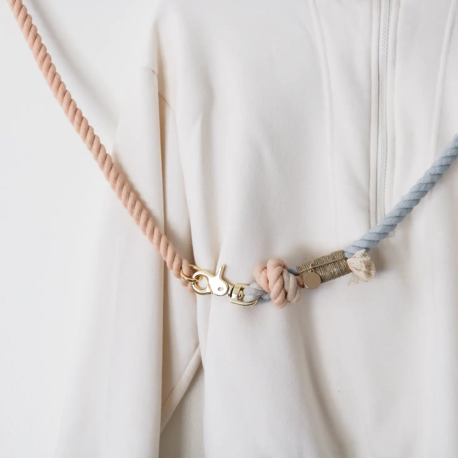 Laisse en corde mains libres - Sunset Sherbet-Laisses-Furlou-Muzon