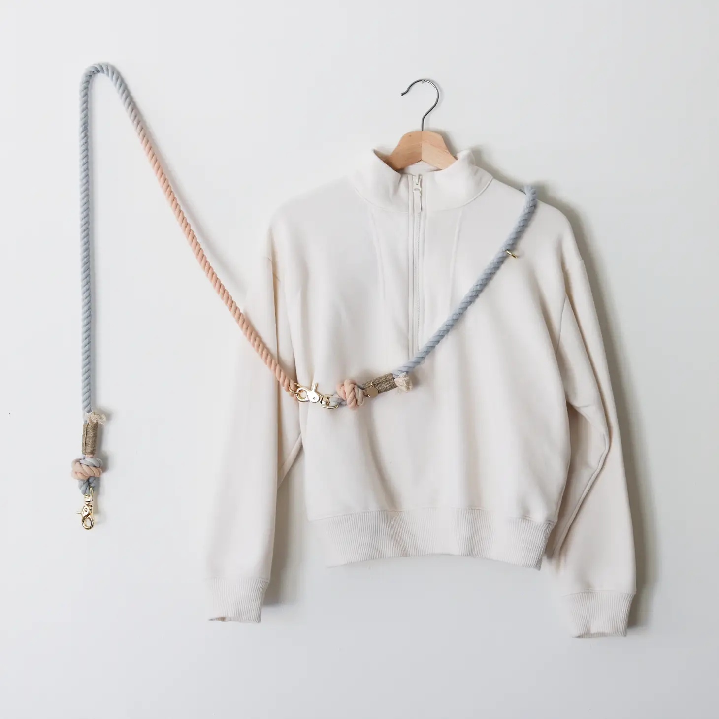Laisse en corde mains libres - Sunset Sherbet-Laisses-Furlou-Muzon