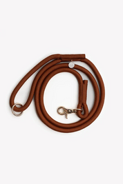 Braided rope leash - Clay
